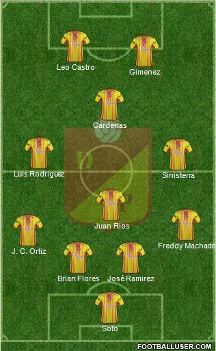CS Deportivo Pereira Formation 2015
