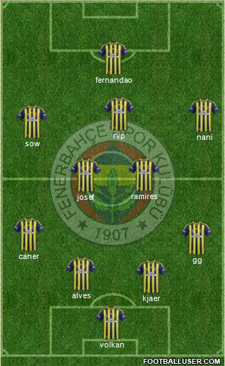 Fenerbahçe SK Formation 2015