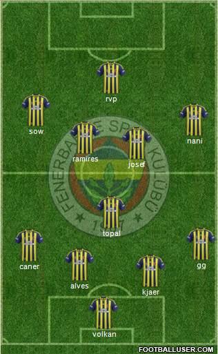 Fenerbahçe SK Formation 2015