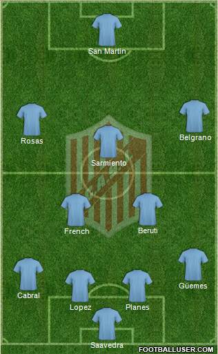 9 de Julio Formation 2015