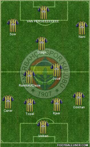 Fenerbahçe SK Formation 2015