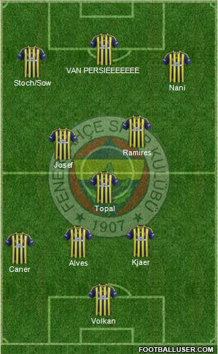 Fenerbahçe SK Formation 2015