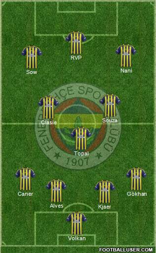 Fenerbahçe SK Formation 2015
