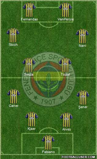 Fenerbahçe SK Formation 2015