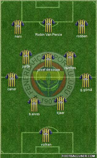 Fenerbahçe SK Formation 2015