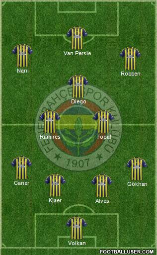 Fenerbahçe SK Formation 2015