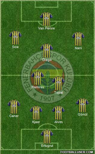 Fenerbahçe SK Formation 2015