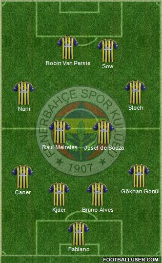 Fenerbahçe SK Formation 2015