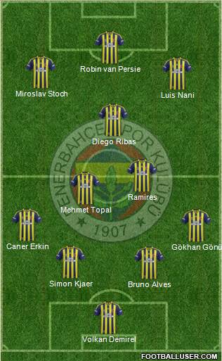 Fenerbahçe SK Formation 2015
