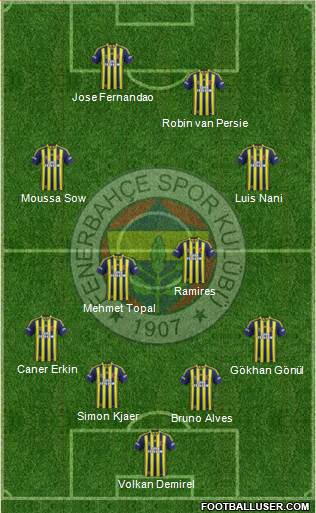 Fenerbahçe SK Formation 2015