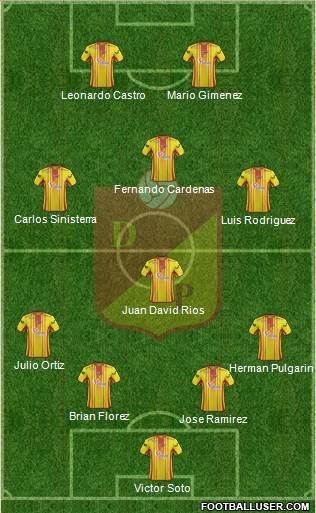 CS Deportivo Pereira Formation 2015