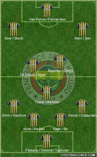 Fenerbahçe SK Formation 2015