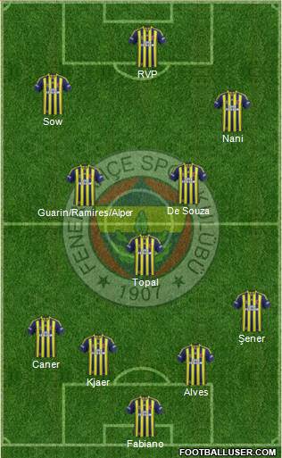 Fenerbahçe SK Formation 2015