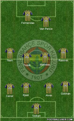 Fenerbahçe SK Formation 2015