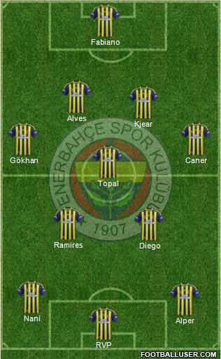 Fenerbahçe SK Formation 2015