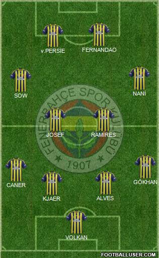 Fenerbahçe SK Formation 2015