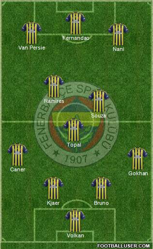 Fenerbahçe SK Formation 2015