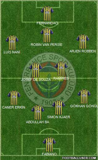 Fenerbahçe SK Formation 2015