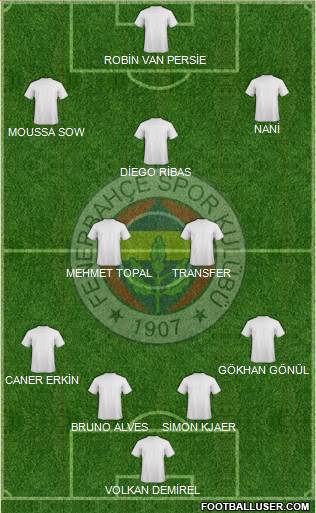 Fenerbahçe SK Formation 2015