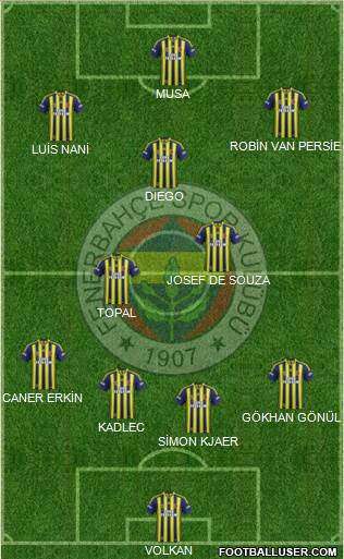 Fenerbahçe SK Formation 2015