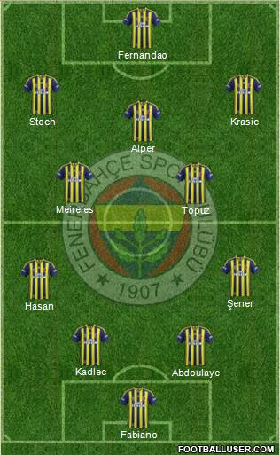 Fenerbahçe SK Formation 2015