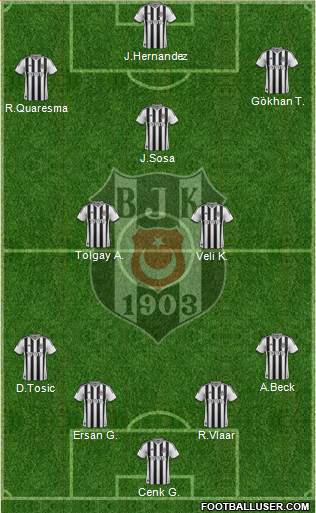 Besiktas JK Formation 2015
