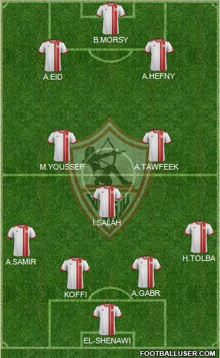 Zamalek Sporting Club Formation 2015
