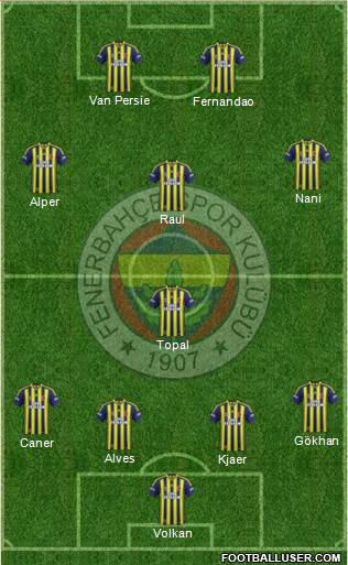 Fenerbahçe SK Formation 2015