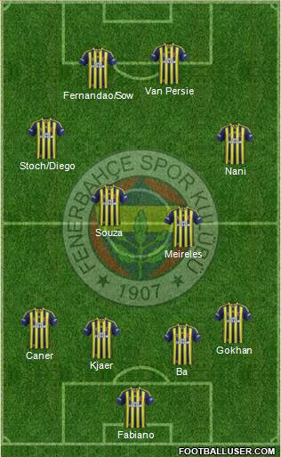 Fenerbahçe SK Formation 2015