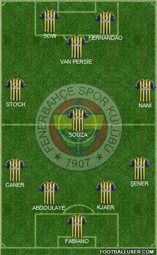Fenerbahçe SK Formation 2015