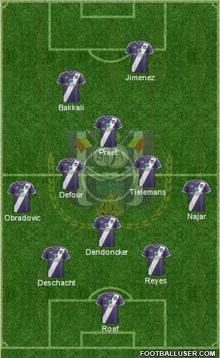 RSC Anderlecht Formation 2015