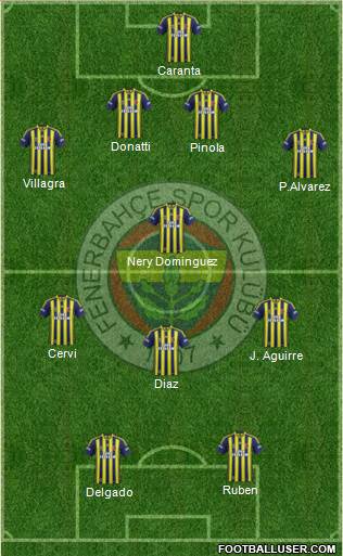 Fenerbahçe SK Formation 2015