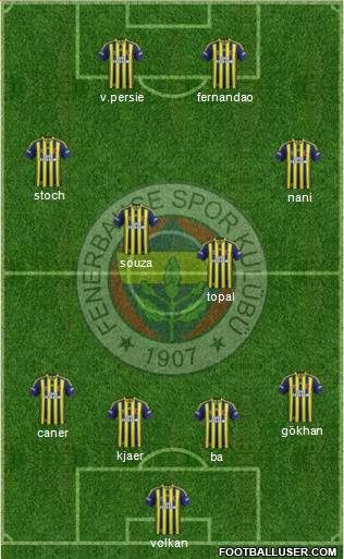 Fenerbahçe SK Formation 2015