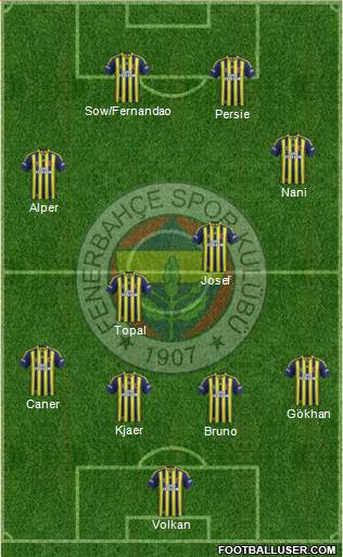 Fenerbahçe SK Formation 2015