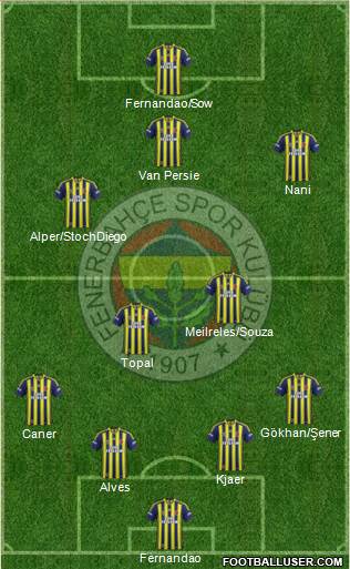 Fenerbahçe SK Formation 2015