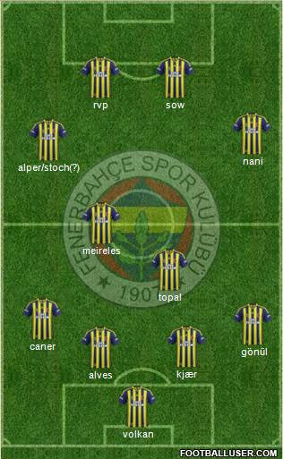 Fenerbahçe SK Formation 2015