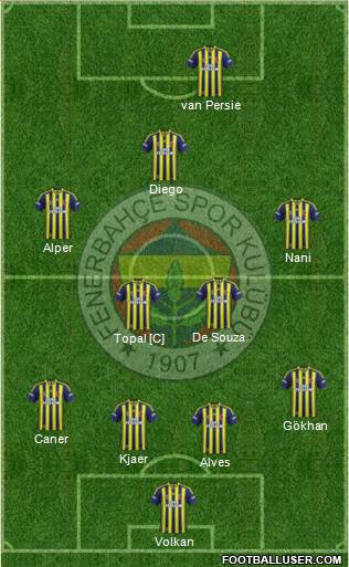 Fenerbahçe SK Formation 2015