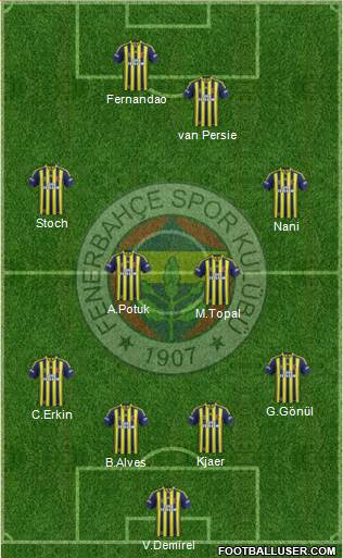 Fenerbahçe SK Formation 2015