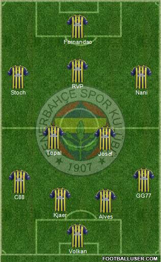 Fenerbahçe SK Formation 2015