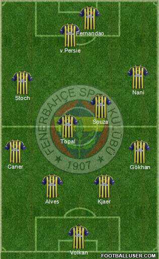 Fenerbahçe SK Formation 2015