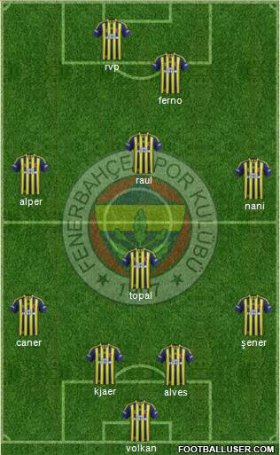 Fenerbahçe SK Formation 2015
