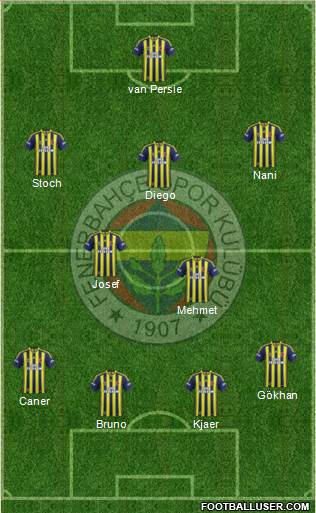 Fenerbahçe SK Formation 2015