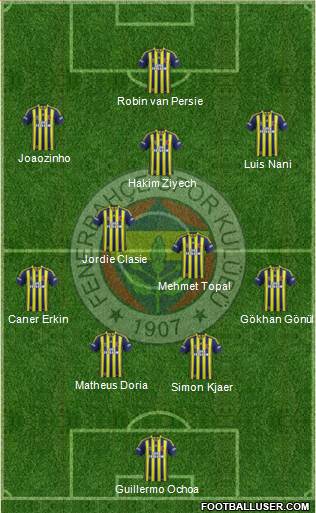 Fenerbahçe SK Formation 2015