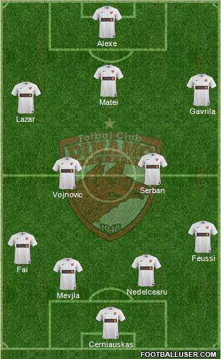 FC Dinamo 1948 Bucharest Formation 2015