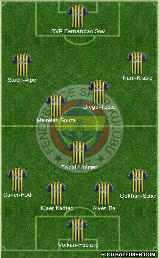 Fenerbahçe SK Formation 2015