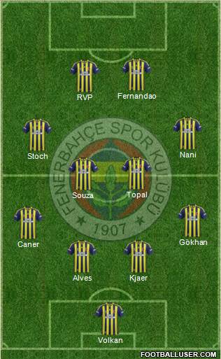 Fenerbahçe SK Formation 2015