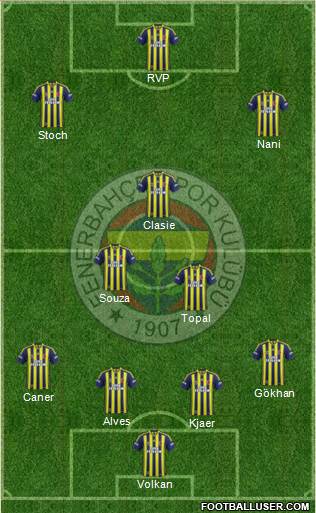 Fenerbahçe SK Formation 2015