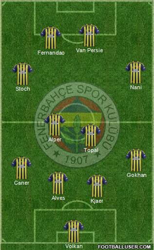 Fenerbahçe SK Formation 2015