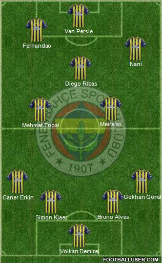 Fenerbahçe SK Formation 2015