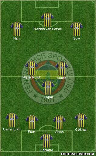 Fenerbahçe SK Formation 2015
